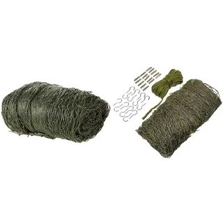 TRIXIE 44295 Schutznetz, drahtverstärkt, 8 × 3 m, olivgrün & 44293 Schutznetz, drahtverstärkt, 4 × 3 m, olivgrün