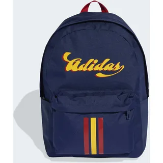Rucksack ADIDAS PERFORMANCE "ADIDAS TIRO GRAPFIK II", dunkelblau, crew gelb, Rucksäcke, Obermaterial: 100% Polyester, Rucksack