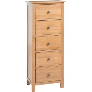vidaXL Hohe Kommode 45 x 110 x 32 cm Braun