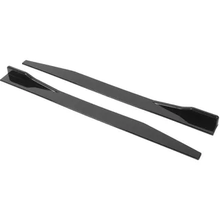 Auto-Seitenschweller, Universell Splitter Lippe Winglet-Diffusor, 120 cm Glänzendes Schwarz, für Vielseitige Anwendungen und Szenarien