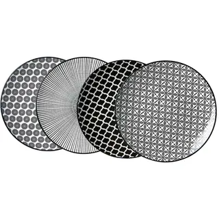 Ritzenhoff & Breker Frühstücksteller Takeo 22 cm grau 4er Set