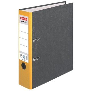 Herlitz maX.file nature Ordner A4 8cm, gelb