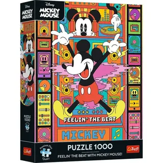 TREFL Puzzle Premium Plus Disney Mickey Mouse: Genieß e den Beat! 1000 Puppen