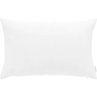 Dekokissen NEUTEX FOR YOU "Fresh" Gr. 2, weiß (wollweiß, geblümt), B:40cm L:60cm, Baumwolle, Polyester, Dekokissen_Sitzkissen_Kissenhüllen, Dekokissen, Kissenhülle ohne Füllung, 1 Stück