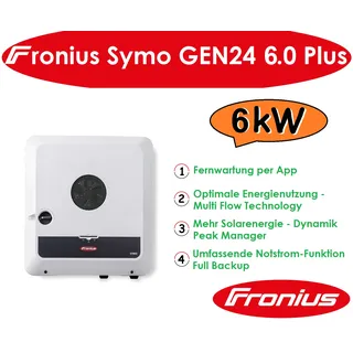 Fronius Symo GEN24 6.0 Plus Hybrid-Wechselrichter 6 kW mit WLAN