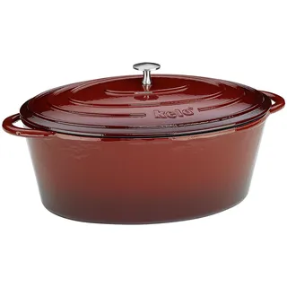Kela 11942, 6 l, Rot, Eisenguss, 300 °C, 320 mm, 250 mm - Rot