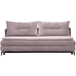 Novel Schlafsofa , Rosa , Textil , Füllung: Schaumstoff , 208x73x92 cm , Stoffauswahl, Schlafen auf Sitzhöhe , Wohnzimmer, Sofas & Couches, Schlafsofas, Sonstige Schlafsofas