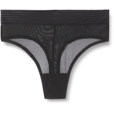 Triumph Damen Tempting Sheer Highwaist String Briefs, Schwarz, M EU