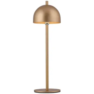 Schöner Wohnen Akku-Tischleuchte , Goldfarben , Metall, Kunststoff , F , 11x36x11 cm , Lampen & Leuchten, Leuchtenserien