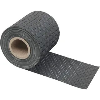 Sichtschutzstreifen Rattan 19 x 3500 cm titangrau