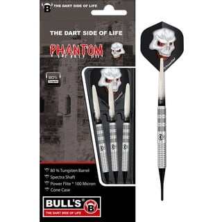 BULL'S Phantom PT1 Soft Dart 18g, Silber