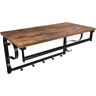 VASAGLE Wandgarderobe LCR11BX Braun