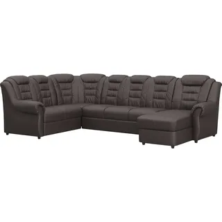 Home Affaire Wohnlandschaft Baumwolle/Polyester U-Form 3-Sitzer Braun
