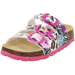 Fussbettpantoffel Weiß/Mehrfarbig 39 EU