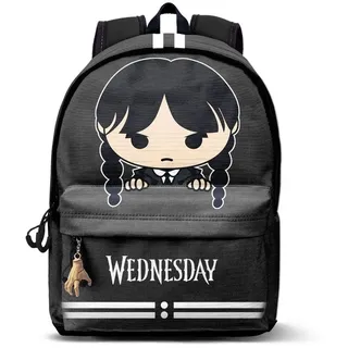 Karactermania Rucksack Wednesday HS Fan Rucksack Cute, Grau, 31 x 44 cm, Kapazität 24 L