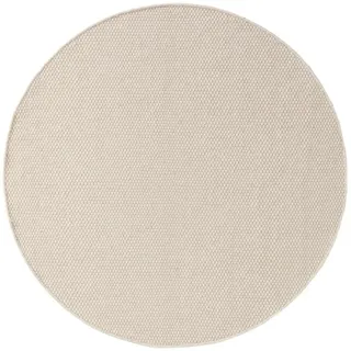 benuta Pure Wollteppich Rocco Weiß ø 150 cm rund , Textil , Beton Optik , Rund , 150x150 cm , Care & Fair, Handmade in India , pflegeleicht , Teppiche und Böden, Teppiche, Schafwollteppiche