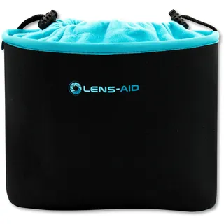 LENS-AID Neopren Kamerabeutel mit Fleece-Fütterung L