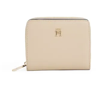 Tommy Hilfiger TH Icon Med ZA Flap Geldbörse Damen beige
