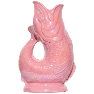 Gluckigluck Karaffe mit „Gluck-Gluck“-Geräusch 27,5/17/9,5 cm , Rosa , Keramik , Tiere , 1.2 L , Organisch , handgemacht , Geschirr, Kannen & Karaffen, Wasserkaraffen & Krüge