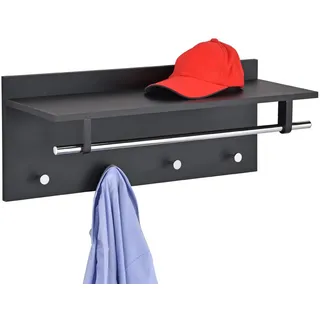 Idimex Wandgarderobe Ulf , Holzwerkstoff , Vintage , 75x30x26 cm , Garderobe, Garderobenhaken, Hakenleisten