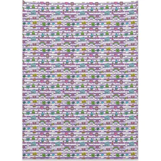 Abakuhaus Good Vibes Wandteppich, Retro Cartoon Beifall aus Weiches Mikrofaser Stoff Kein Verblassen Klare Farben Waschbar, 110 x 150 cm, Mehrfarbig