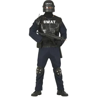 Fiestas Guirca SWAT Polizei Kostüm Herren L 52-54