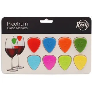 Plektrum Gitarre Glasmarkierer im 8er Set - Bunt