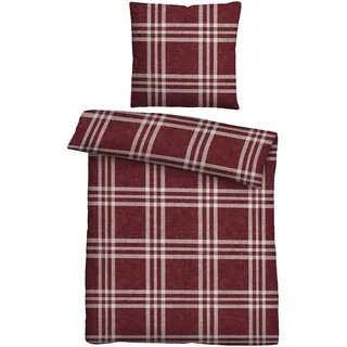biberna 0840513 Melange-Flanell Bettwäsche