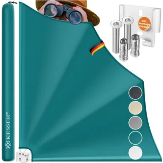 KESSER® Balkonfächer klappbar mit Wandhalterung | 140x140cm | Sichtschutz Balkon Windschutz | Balkonsichtschutz | Seitenmarkise | witterungsbeständig | inkl. Montagematerial |