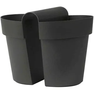 Balkonhängetopf 33x25x25 anthrazit Pflanzkasten Pflanzkübel Pflanzen Balkon top