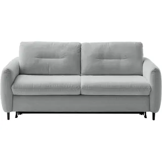 2,5-Sitzer HOME AFFAIRE "Clevina, Schlafsofa mit Kaltschaummatratze, Breite 196 cm", grau, B:196cm H:84cm T:102cm, 100% Polyester, Sofas, 2 5-Sitzer, Sofa & Bett in einem – kinderleicht ausklappbar & freistellbar im Raum