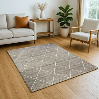 Myflair Juna Essence Juteteppich 40 x 60 cm Beige/Weiß