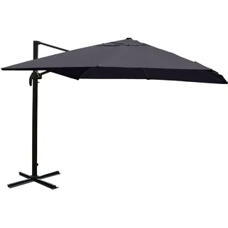 MCW Ampelschirm 350 x 300 cm Schwarz