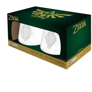ABYSTYLE The Legend of Zelda & Link - 2 Gläser Set | Zelda-Glas | Becher | Legend of Zelda Merchandise | Zelda Gifts