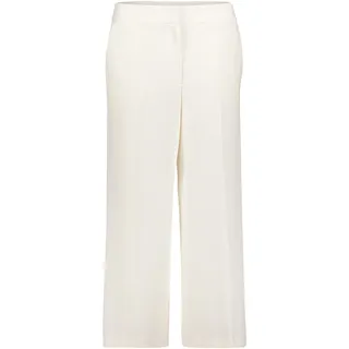 Culotte BETTY BARCLAY "Culotte unifarben", Damen, Gr. 40, EURO, weiß (rohweiß), Obermaterial: 96% Polyester PES. 4% Elasthan EL., Hosen Culotte