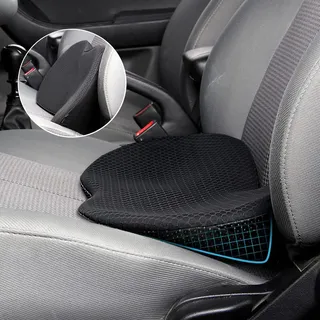 OBEST Keilkissen Autositzkissen,Memory Foam Sitzkissen für Auto verdickt,Car Seat Cushion,Rückenlehne,Orthopädisch sitzkissen,Schmerzen lindern auf Road Trips, Lange Fahrten, Fahrer Essentials