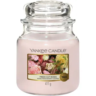 Yankee Candle Fresh Cut Roses mittelgroße Kerze 411 g