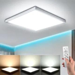 EASY EAGLE LED Deckenleuchte Dimmbar mit Fernbedienung, 36W Deckenlampe Flach 3000-6500K, 3240LM Led Leuchten Panel für Wohnzimmer Schlafzimmer Kinderzimmer Küche Ø30 Weiß