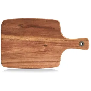 Zeller 25550 Schneidebrett mit Griff, Akazie, 32 x 18,3 x 1,2 cm, Natur