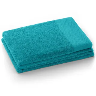 AmeliaHome Handtuch Türkis 50x100 cm 100% Baumwolle Qualität Saugfähig Amari