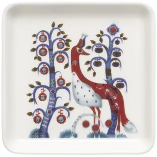 Iittala Teller Quadrat Taika aus Vitroporzellan, Farbe: Bunt, Maße: 12x12x1,9 cm, 1070926