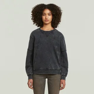 G-Star Washed 3d A Line Sweatshirt Dark Black Smokey M