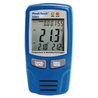 Peaktech P 5180 Temperatur- und Luftfeuchtigkeits-Datenlogger -40.+70°C, 0-100% RH