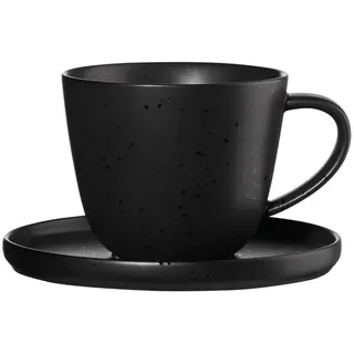 ASA 19020190 Kaffeetasse, Porzellan, Schwarz