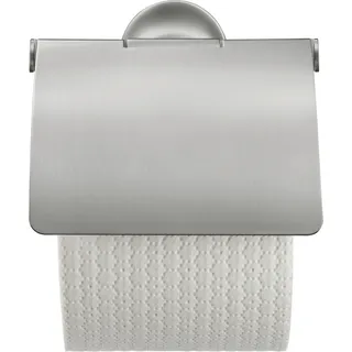 Duravit Starck T Papierrollenhalter, mit Deckel, 0099407000, Farbe: Edelstahl gebürstet