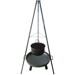 Westerholt Schwenkgrill mit Feuerschale 52 cm schwarz