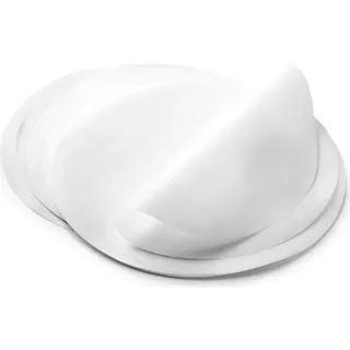 Set mit 100 Hamburger-Trennpapieren, Papier, 11 cm, weiß - Weiß