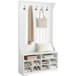 VASAGLE Garderobenständer HSR404T10 Wolkenweiß