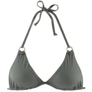 LASCANA Triangel-Bikini-Top »Italy« mit Zierringen, grün