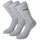 Sportsocken Regular Crew 3er Pack Grau/Schwarz/Weiß 43-46